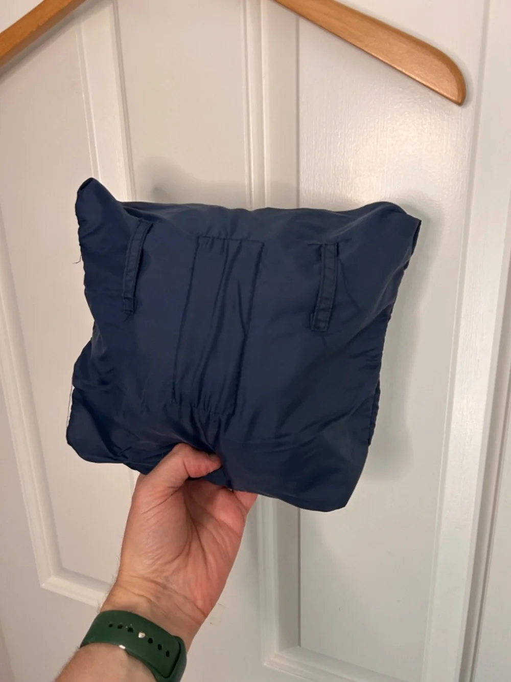 Vintage L.L. Bean Aspen Anorak Jacket Mens Large Blue Nylon Packable Hooded 70s